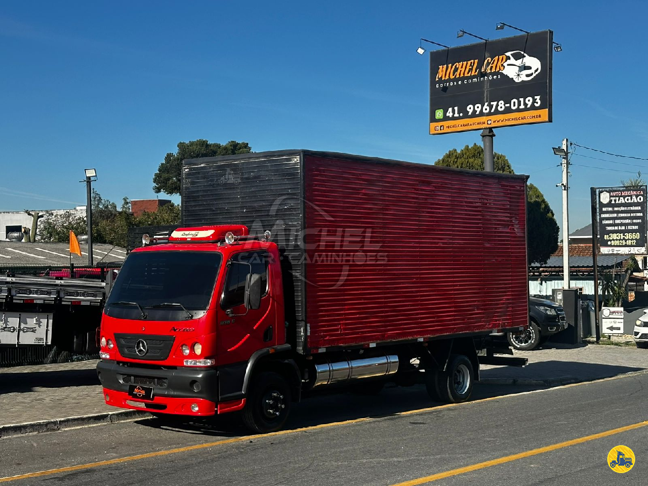 CAMINHAO MERCEDES-BENZ MB 915 Baú Furgão 3/4 4x2 Michel Car Carros e Caminhões ARAUCARIA PARANÁ PR